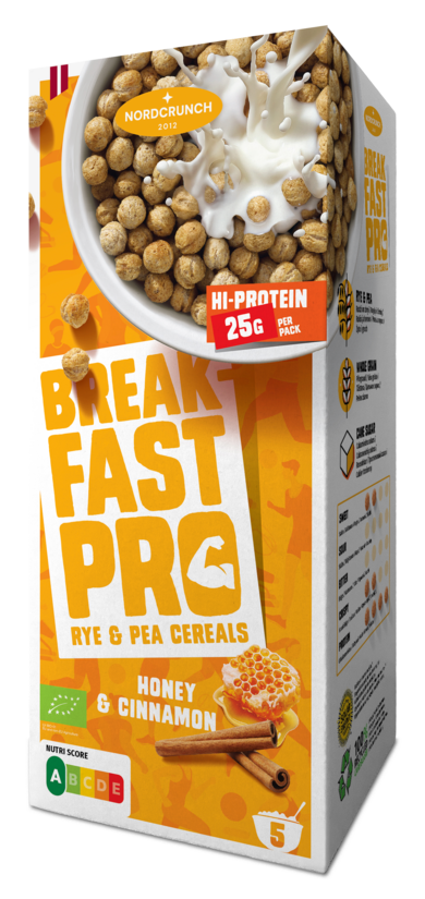 Breakfast Pro breakfast cereal with honey and cinnamon, Organic
